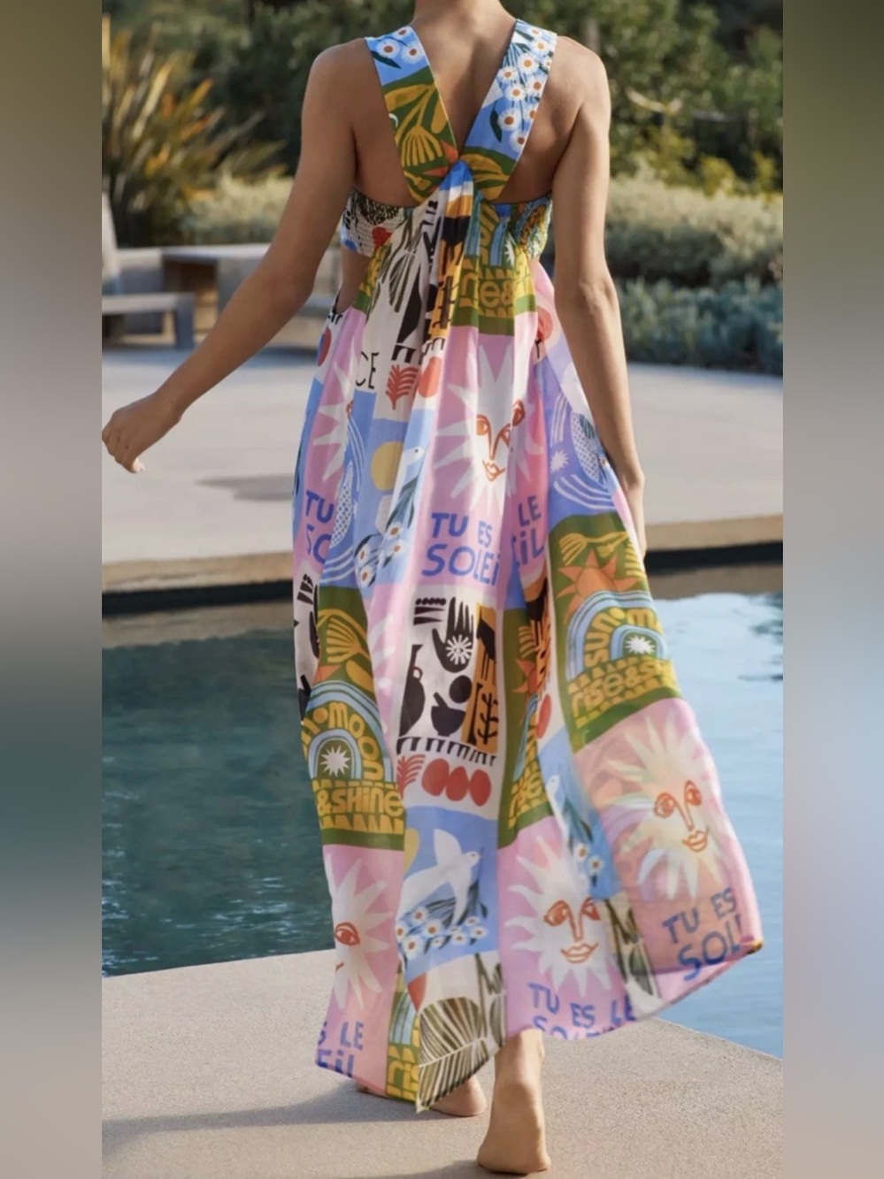 Anthropologie The Piper Bandeau Cutout Maxi Dress Anisa Makhoul Ed. NWT Size M - Picture 12 of 12